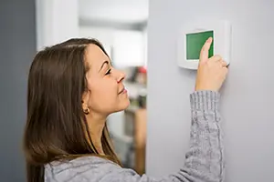 checking thermostat settings for heat pump Litchfield, IL